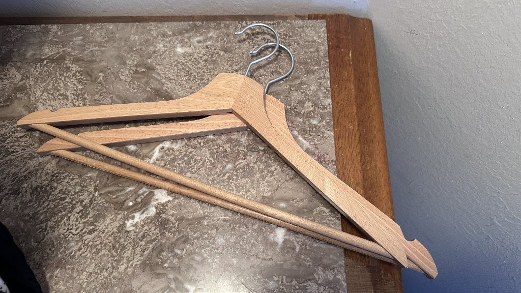 Set van 24 houten hangers, Kleding | Dames, Ophalen, Zo goed als nieuw, Hout, Kinderen en Volwassenen