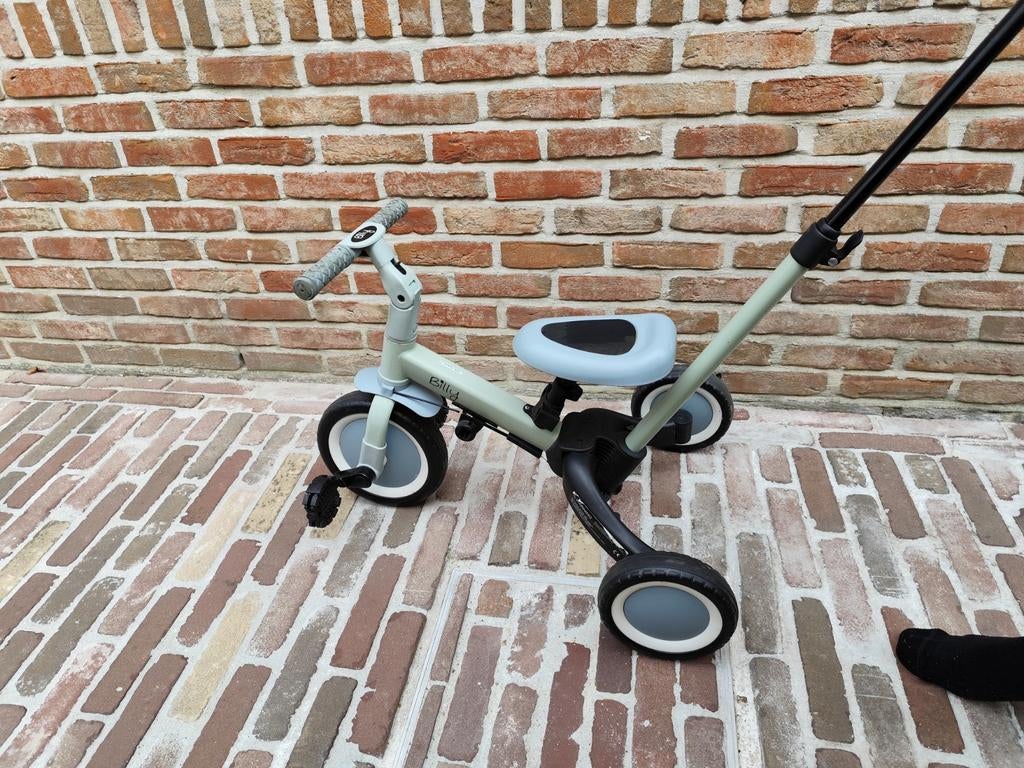 Loopfiets, driewieler, duwfiets in elkaar., Enlèvement, Comme neuf, Billy, Tige de poussée