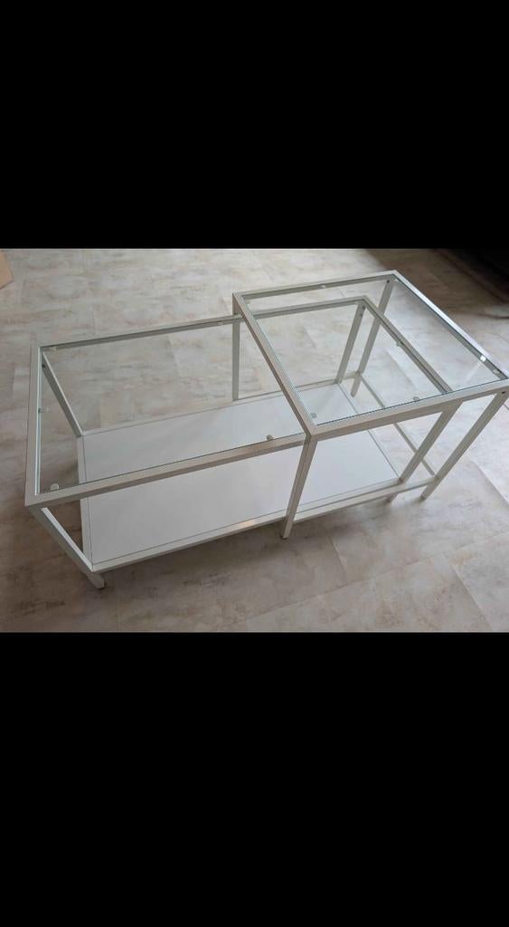 Moderne glazen salontafel, Tuin en Terras, Ophalen