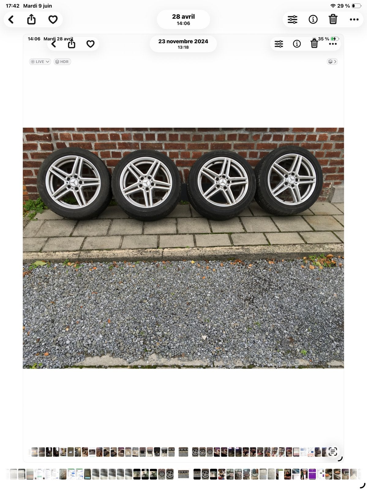 Pneus mercedes, Auto-onderdelen, Banden en Velgen, Ophalen, Band(en)