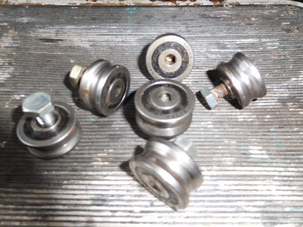 ijzer rolletjes, Bricolage & Construction, Roues & Roulettes pivotantes, Enlèvement, Comme neuf