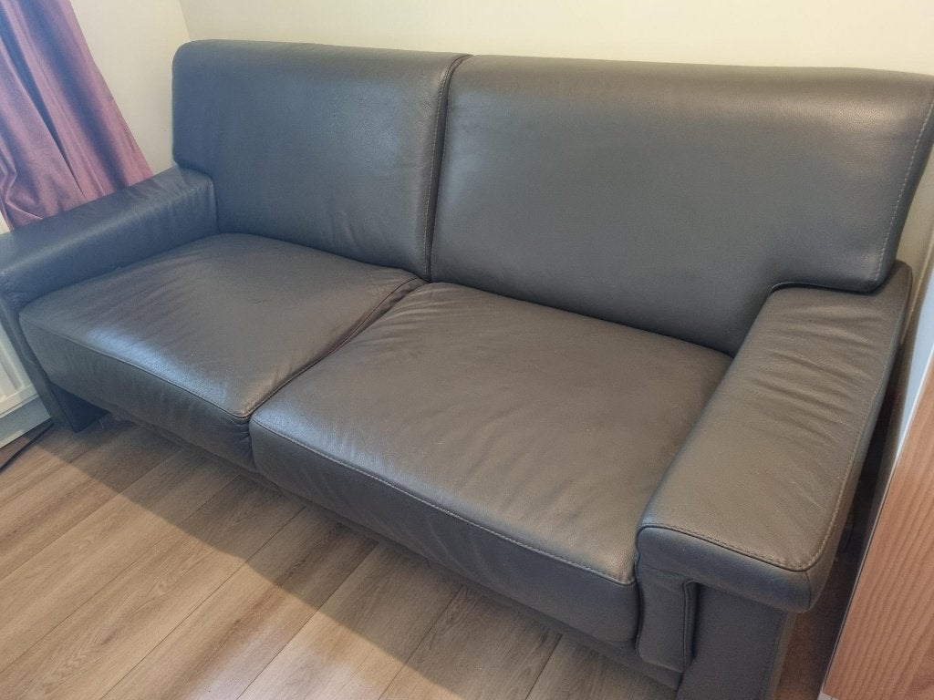 zitbank, Huis en Inrichting, Ophalen, Gebruikt, Tweepersoons, Leer