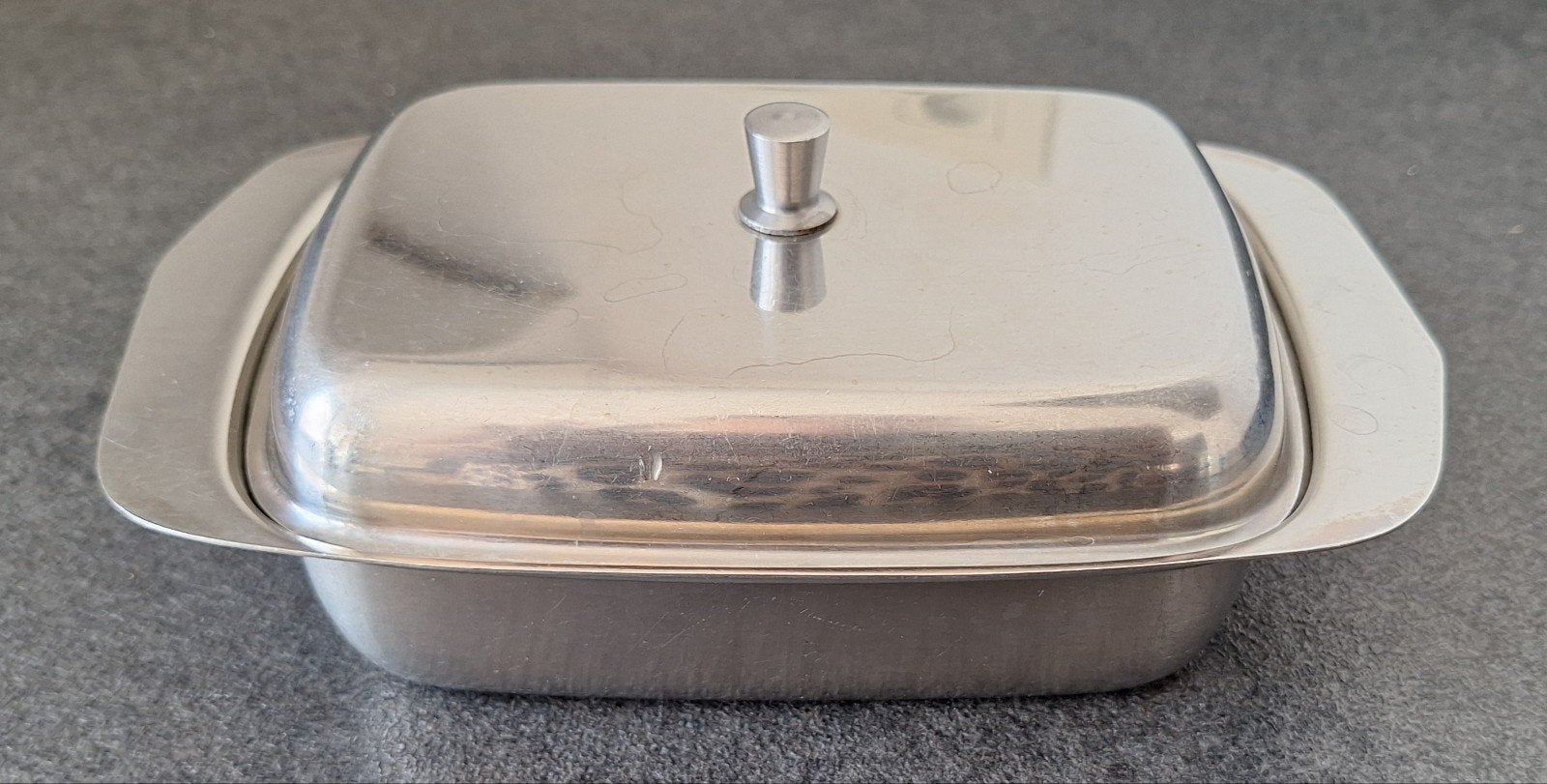 Beurrier vintage en inox, Enlèvement ou Envoi, Vintage