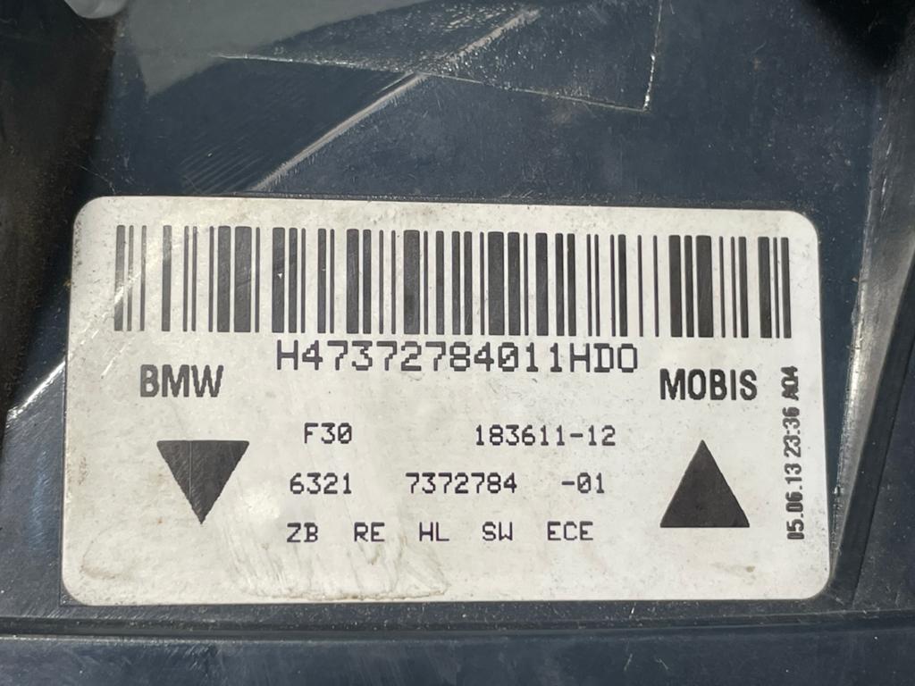 Feu arriere droit BMW F30 6321 7372784, Enlèvement, Utilisé, BMW
