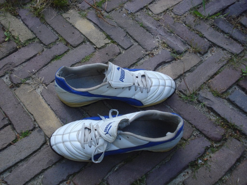 Gratis verzending blauw coole puma sneakers 46, Puma, Zo goed als nieuw, Sneakers, Verzenden