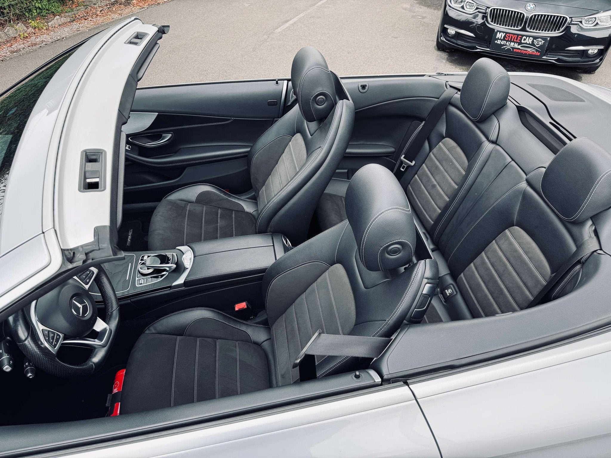 Mercedes-Benz C-Klasse 200 Cabriolet C 200 ESSENCE, PACK AMG, Autos, Cuir, Argent ou Gris, Achat, Entreprise