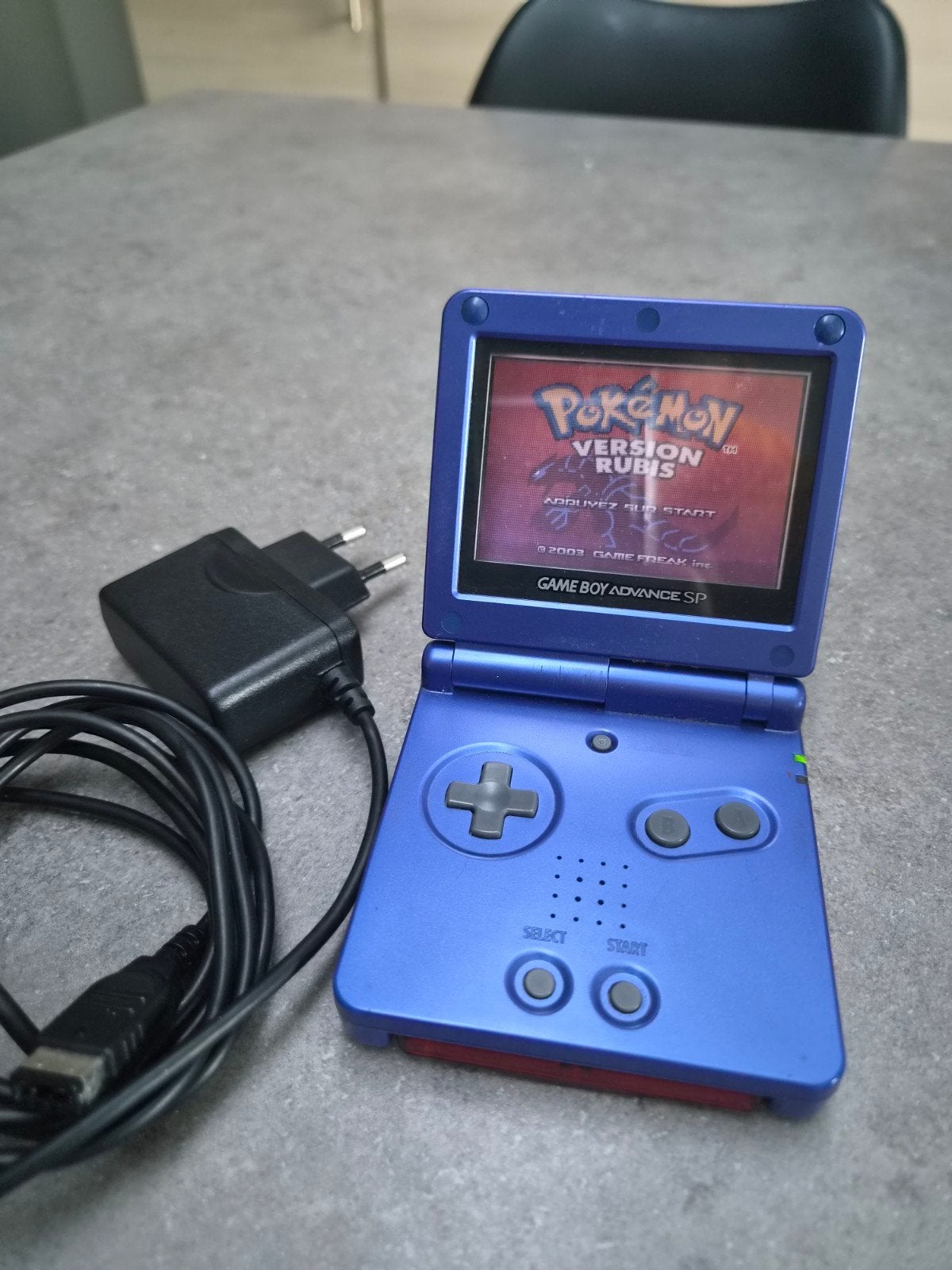 Gameboy advance Sp Bleu, Enlèvement ou Envoi, Utilisé, Game Boy Advance SP, Avec jeux
