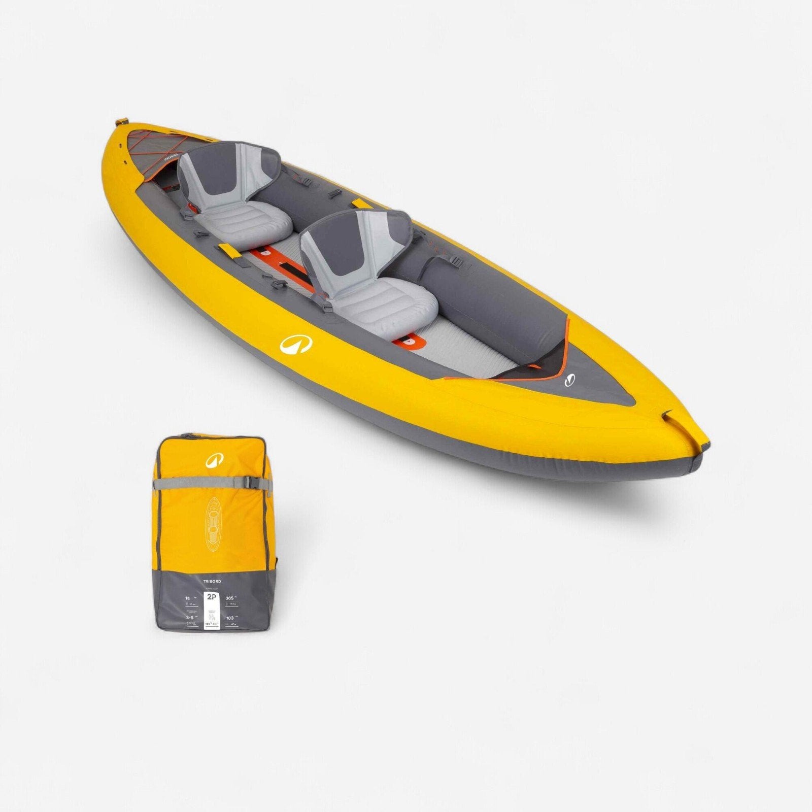 Kajak met 2 peddels nieuwstaat, Watersport en Boten, Ophalen, Opblaasbaar, Kajak, Twee personen