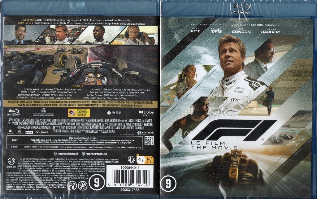 f 1 (blu-ray) neuf, CD & DVD, Blu-ray, Neuf, dans son emballage, Drame, Enlèvement ou Envoi