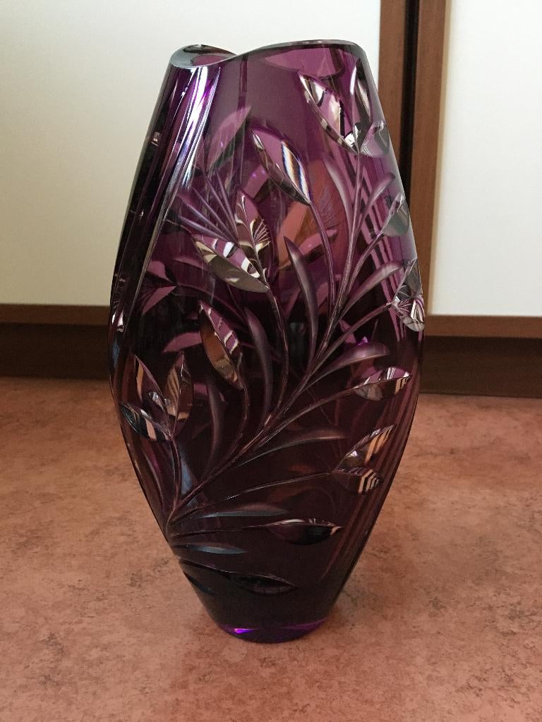VASE EN CRISTAL TAILLE - GERMANY, Antiek en Kunst, Ophalen