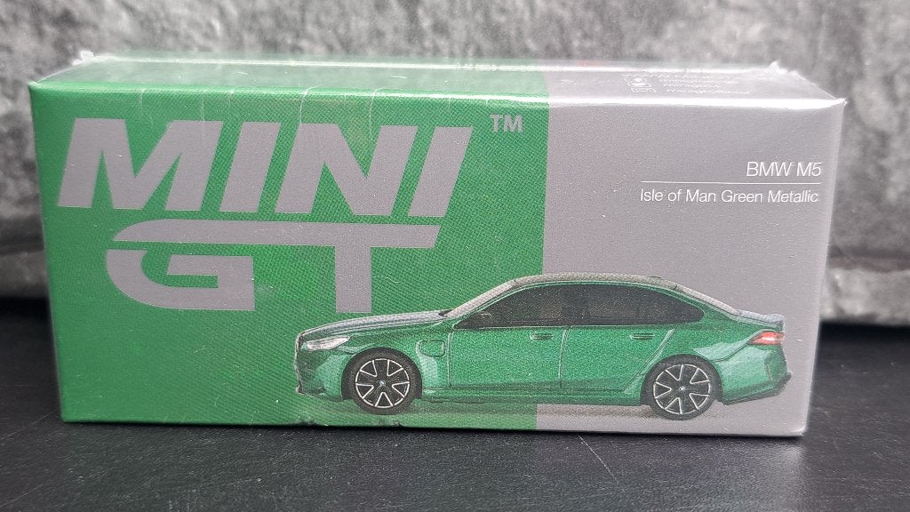 BMW M5 Isle of Man Green Metallic Mini GT, Hobby en Vrije tijd, Auto, Nieuw, Ophalen of Verzenden, Mini GT