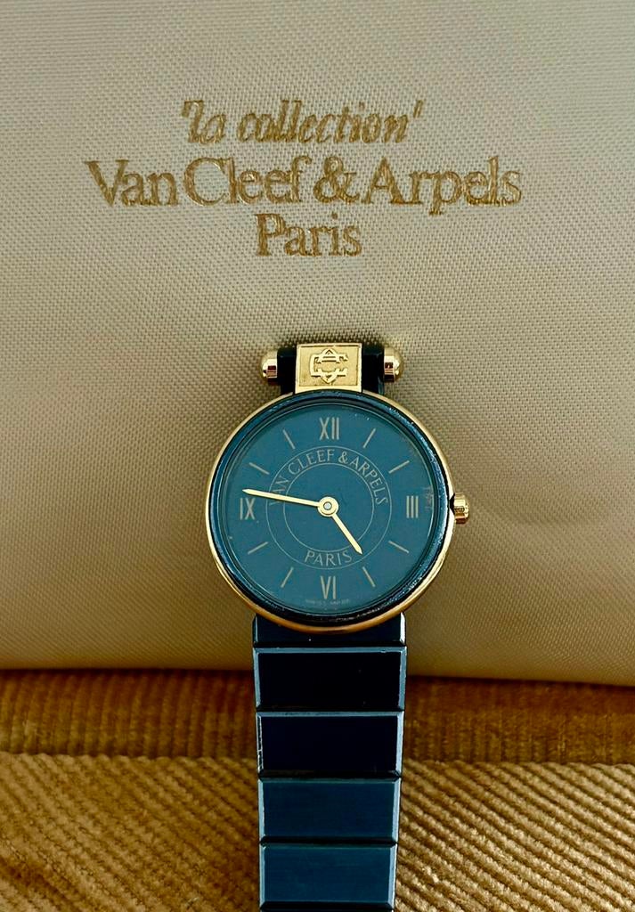 Van Cleef & Arpels prachtig Vintage Horloge in staal en goud, Ophalen, Staal, Polshorloge, 1960 of later