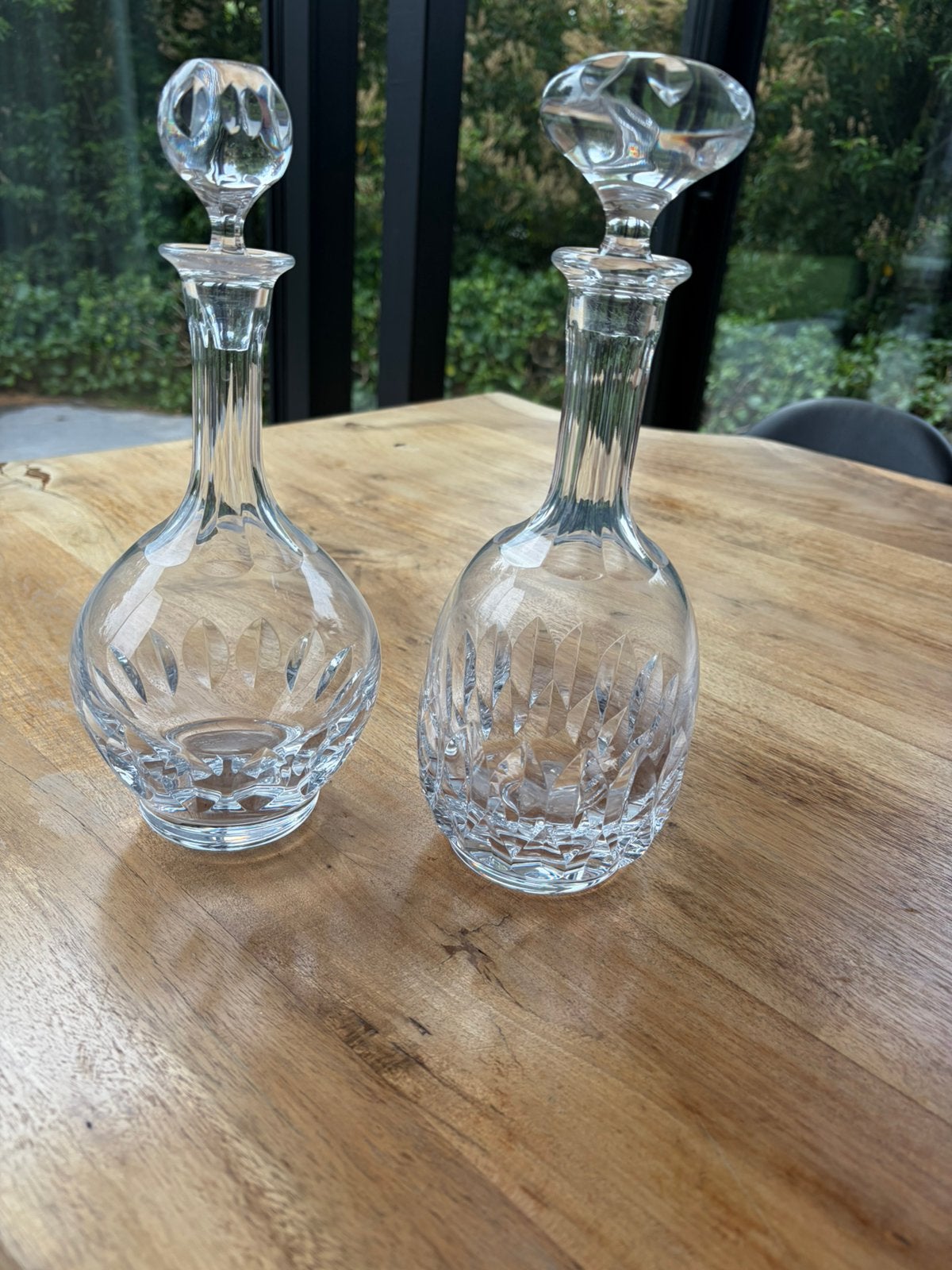 2 kristallen vaas, Antiek en Kunst, Ophalen