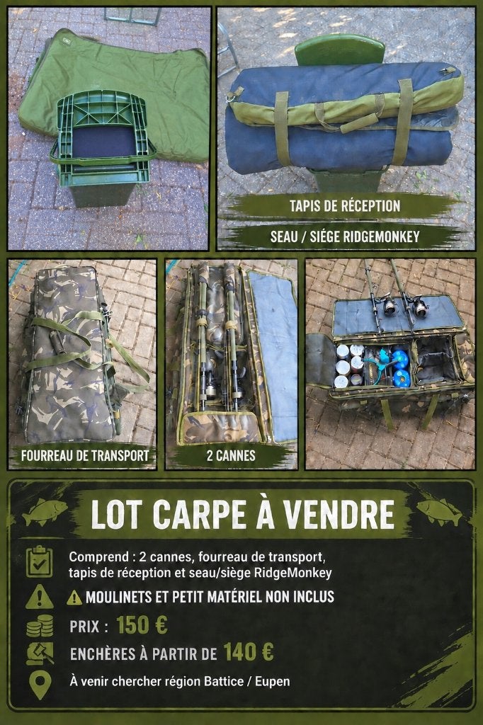 Starbaits Freeway cannes +Fourreau Cam Concept + Ridgemonkey, Sports nautiques & Bateaux, Pêche à la ligne | Carpes, Enlèvement