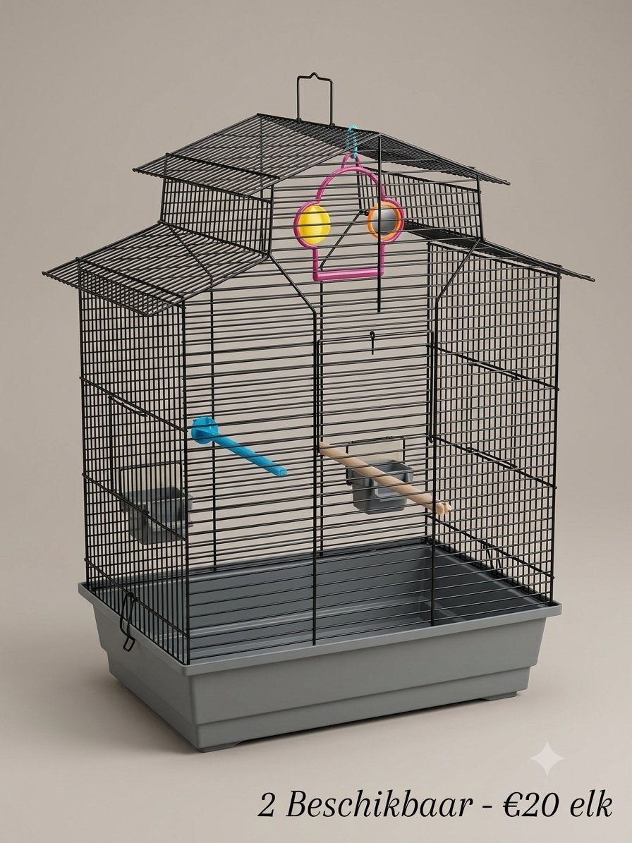 Mooie Vogelkooi voor Kanaries/Parkieten –2 stuks beschikbaar, Dieren en Toebehoren, Ophalen, Zo goed als nieuw, Vogelkooi