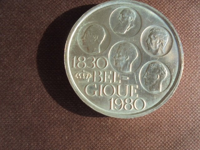 500 fr BELGIQUE 1980, Verzenden, Verzilverd, Losse munt