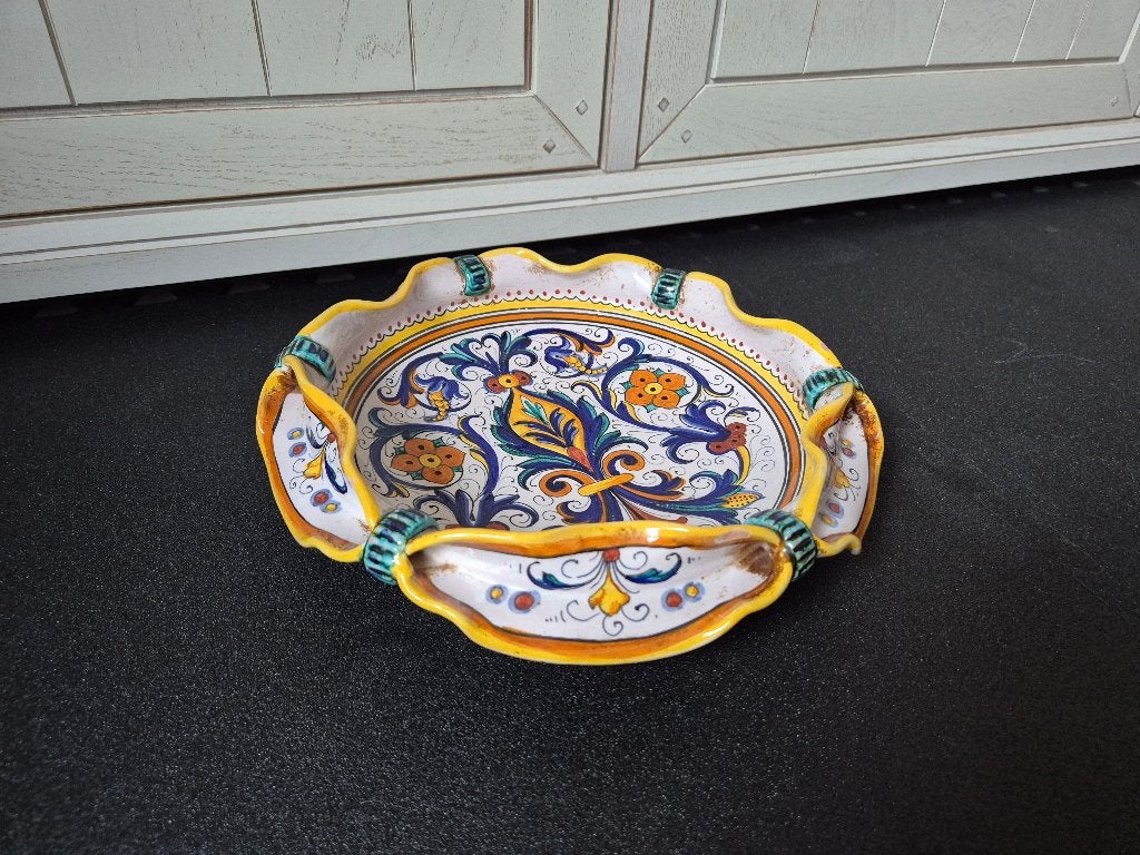 Italiaanse Majolica Schaal – Deruta – 30 cm, Antiek en Kunst, Ophalen of Verzenden