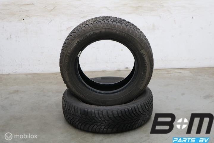 2 x 1856515 88T Conti WinterContact TS870 7.5mm 185 65 15, Gebruikt, 15 inch, Band(en), Personenwagen
