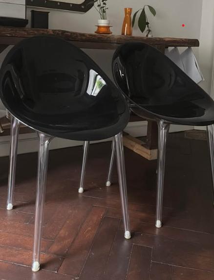 Chaise rétro, Enlèvement, Utilisé, Noir, Synthétique