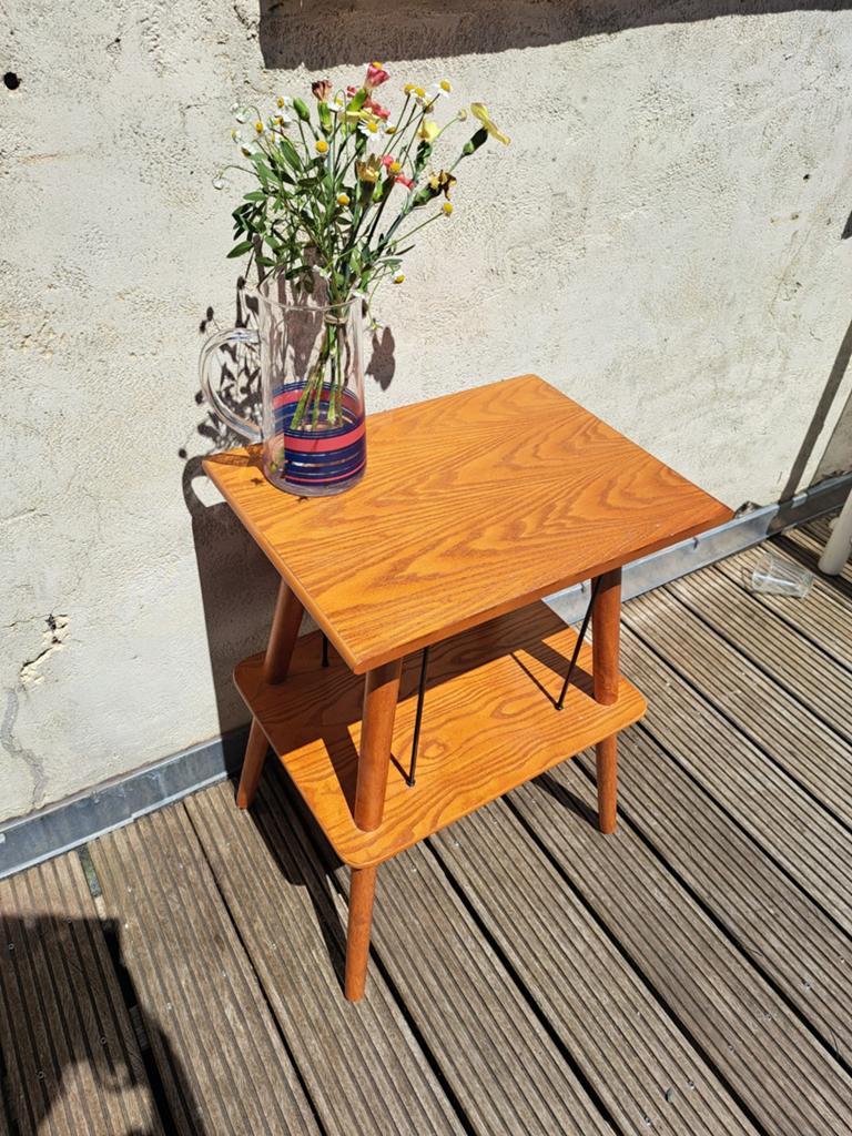 Meuble porte vinyle style vintage