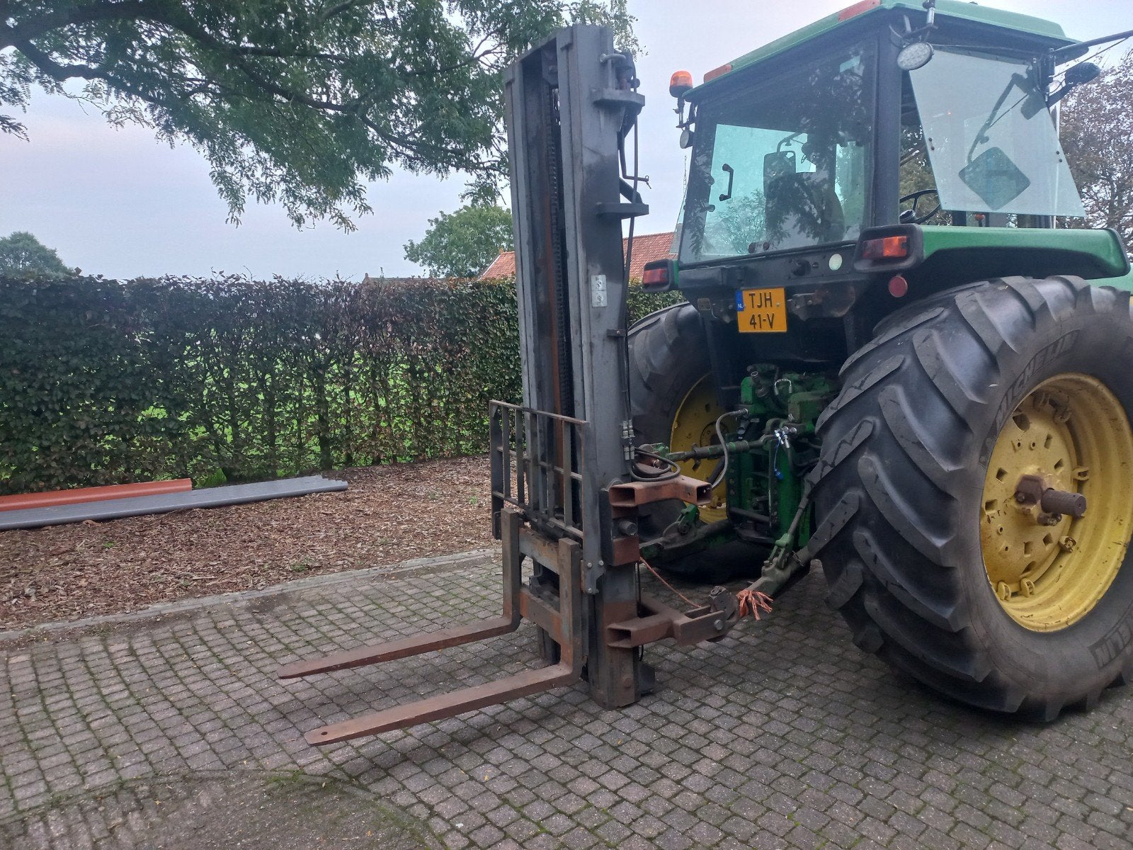 Hefmast voor tractor 6 meter met sideshift, Enlèvement