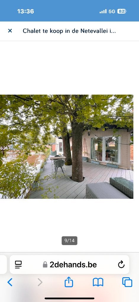 Super gezellige,charmante chalet te koop aan de netevallei., Province d'Anvers, 50 m², 1 chambres, Ventes sans courtier