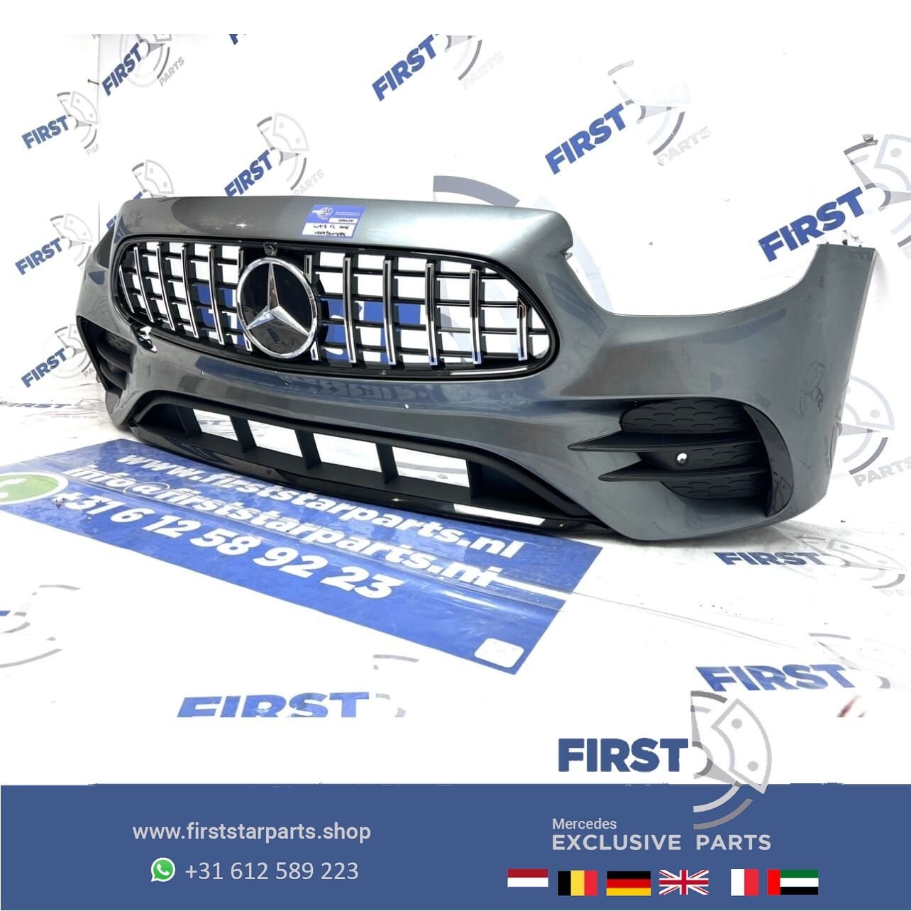 W213 W238 E43 E53 FACELIFT AMG VOORBUMPER GRIJS  E Klasse +, Utilisé, -, Avant, -