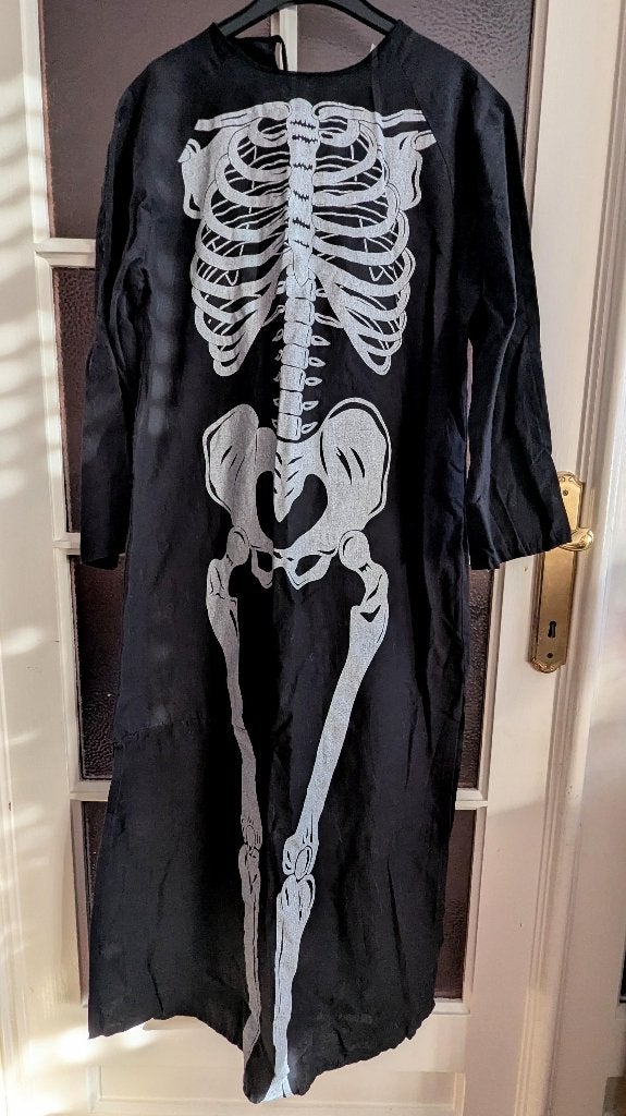 Skelet overgooier/pak Halloween, Ophalen of Verzenden, Zo goed als nieuw