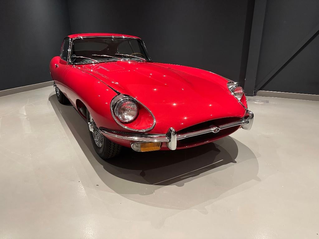 Te koop prachtig gerestaureerde Jaguar E-Type, Auto's, Zwart, Leder, Bedrijf, Handgeschakeld
