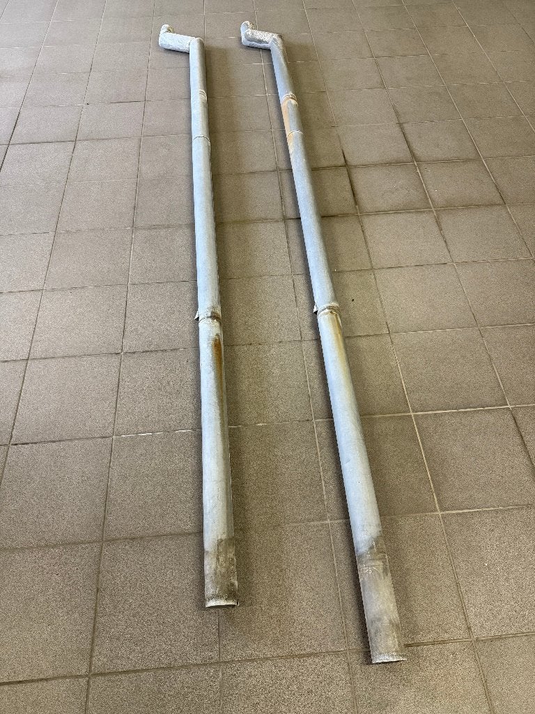 Regenpijp in zink, 2m89 lang, Ophalen, Afvoer, Gebruikt, 2 tot 4 meter