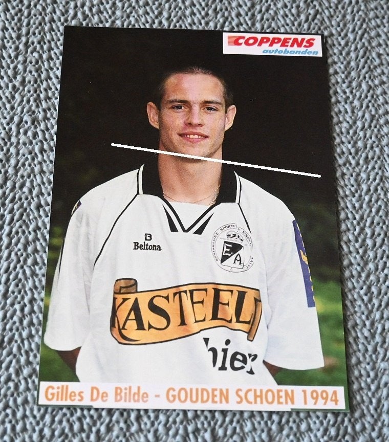 Gilles De Bilde / Gouden Schoen 1994 / Eendracht Aalst, Verzenden, Nieuw, Spelerskaart