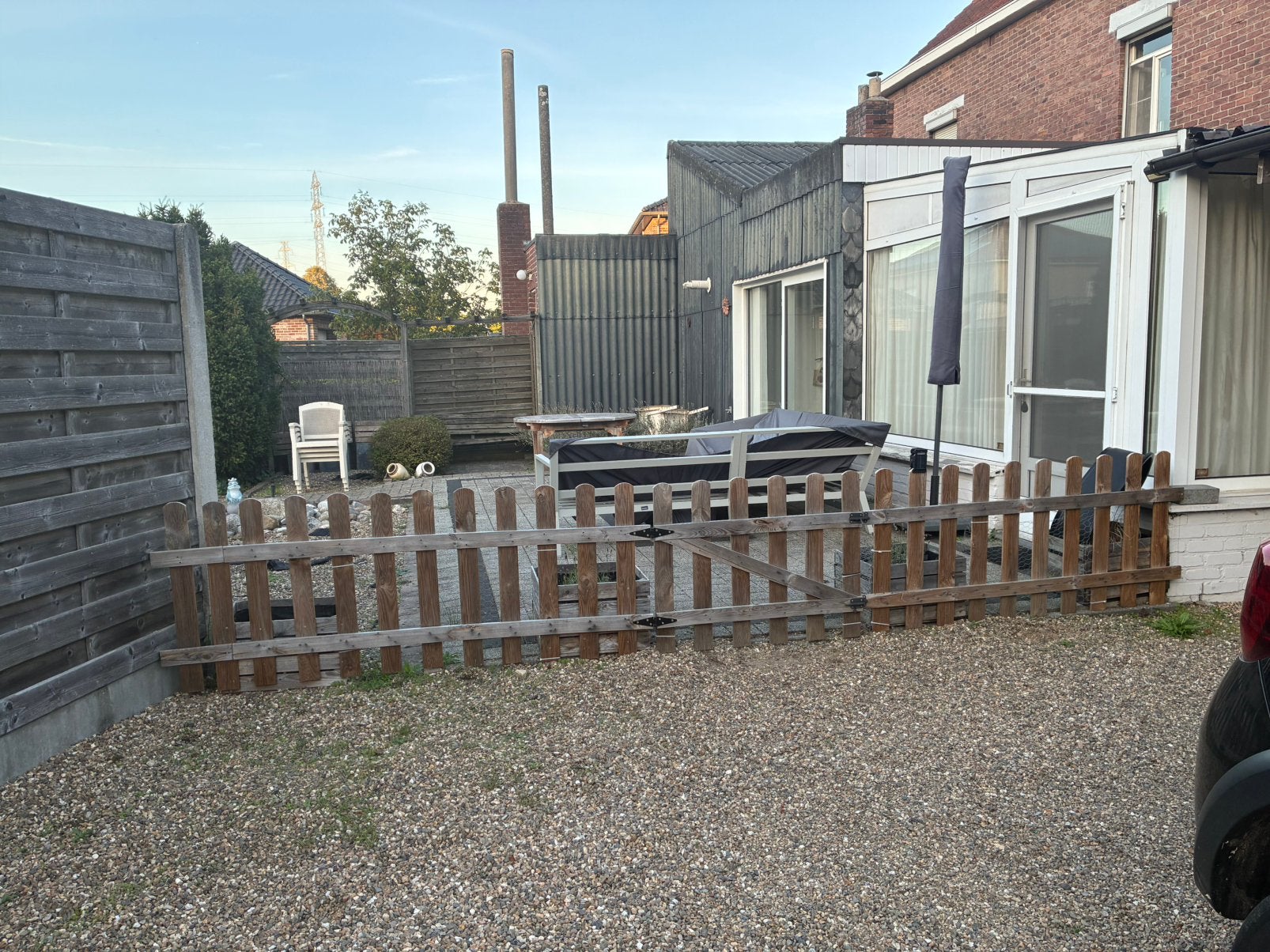 Hekwerk, Enlèvement, Utilisé, Bois, Avec portail
