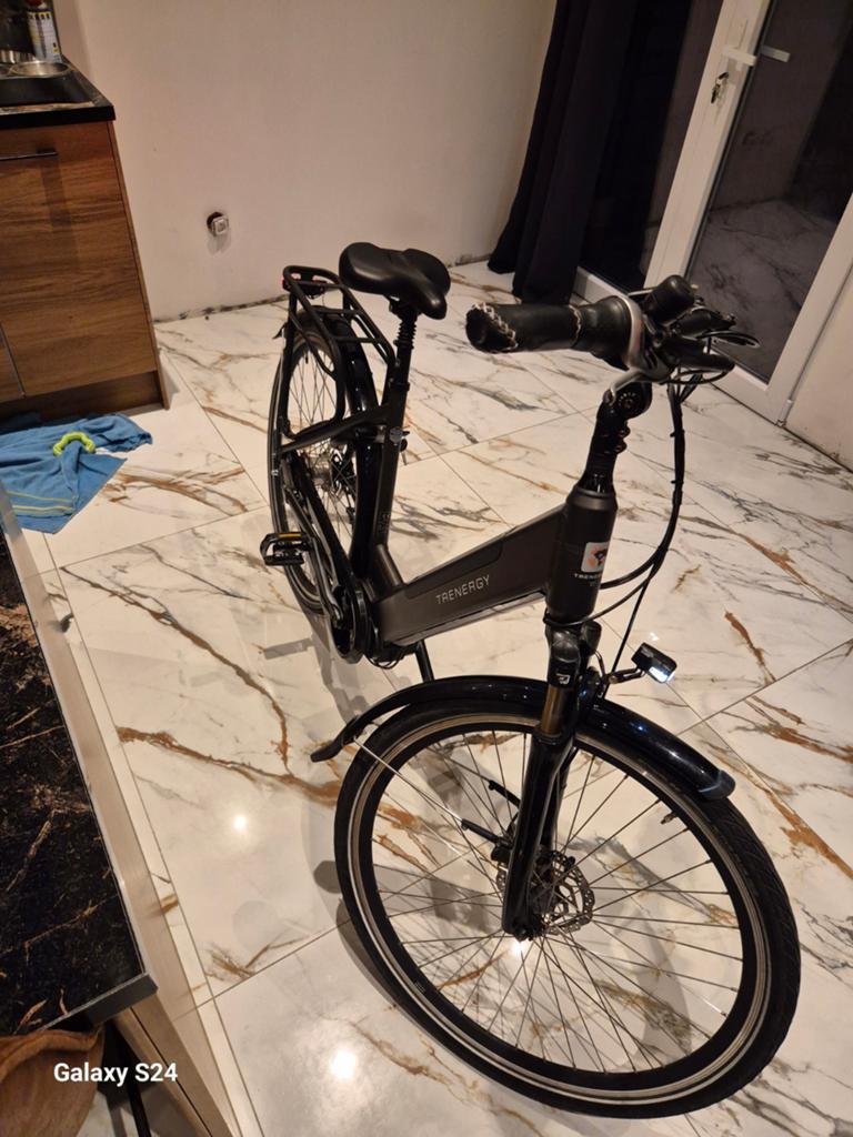Elektrische fiets trenergy met middenmotor, Fietsen en Brommers, Elektrische fietsen, Ophalen, 50 km per accu of meer