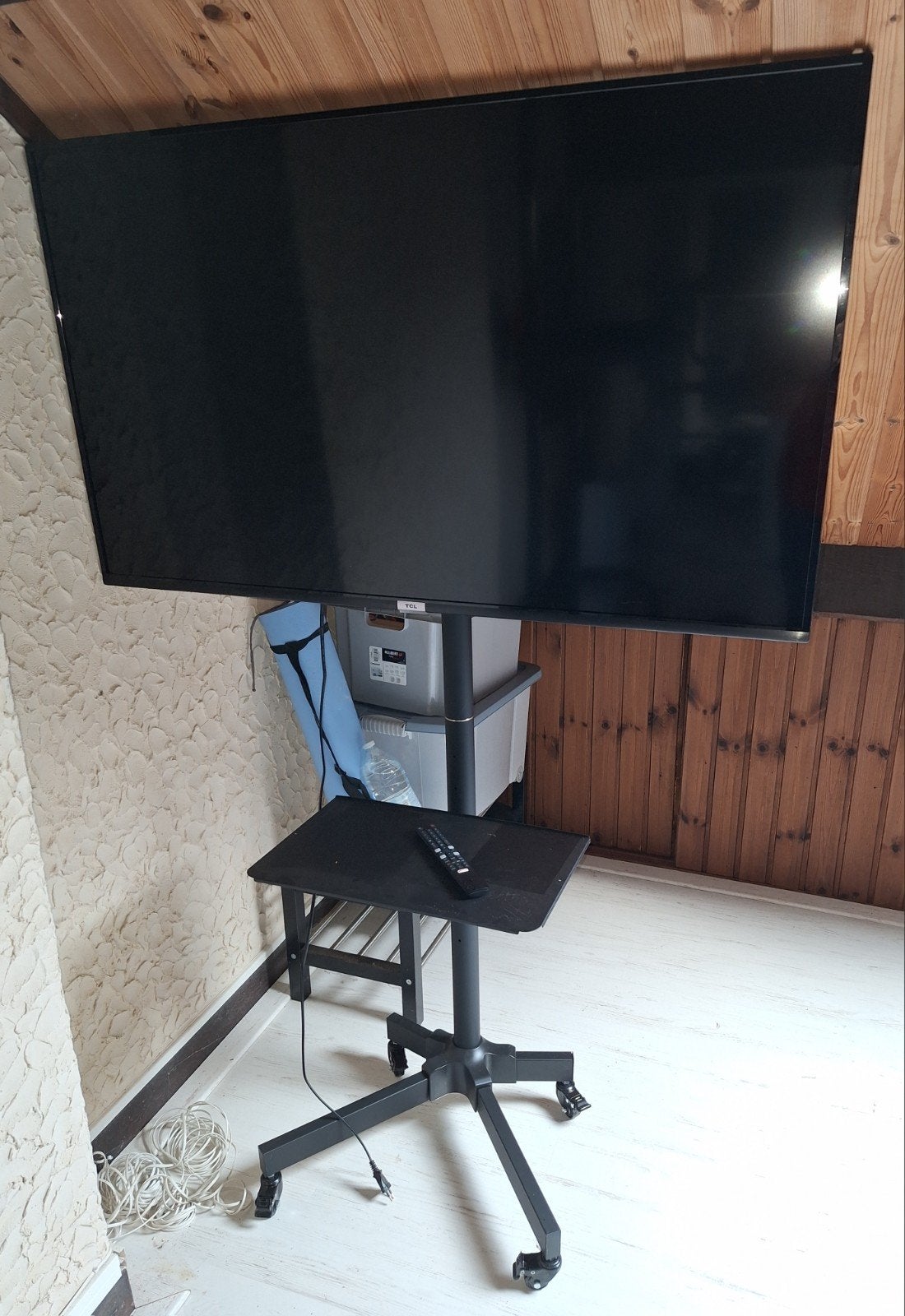 Télé Android TCL 50P615 avec pied réglable., Enlèvement, Utilisé