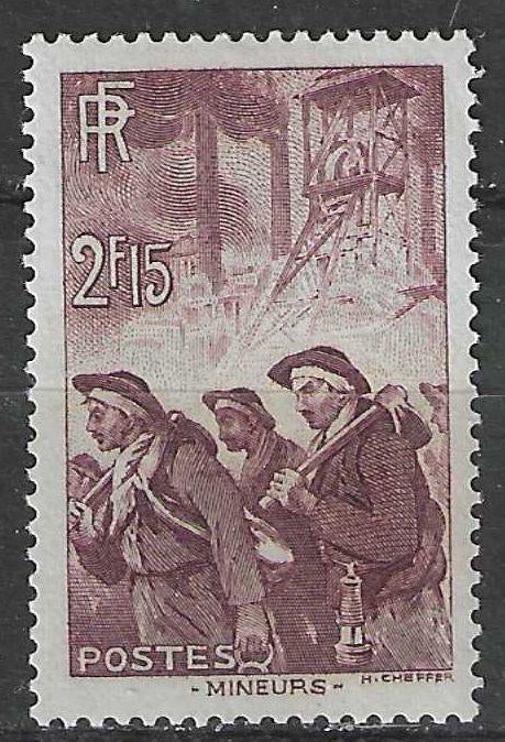Frankrijk 1938 - Yvert 390 - Mijnwerkers (PF), Postzegels en Munten, Verzenden, Postfris