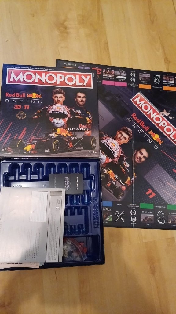 jeu de plateau Monopoly Formula 1 Max Verstappen Monopoly, 1 ou 2 joueurs, Enlèvement ou Envoi, Neuf, Monopooly