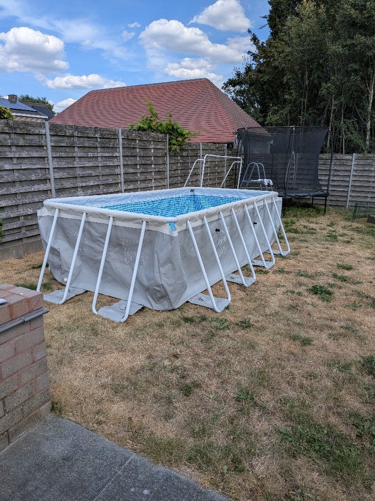 Piscine Intex 2x4m avec pompe à chaleur et filtre, Jardin & Terrasse, 200 à 400 cm, Comme neuf, Enlèvement, 80 à 120 cm