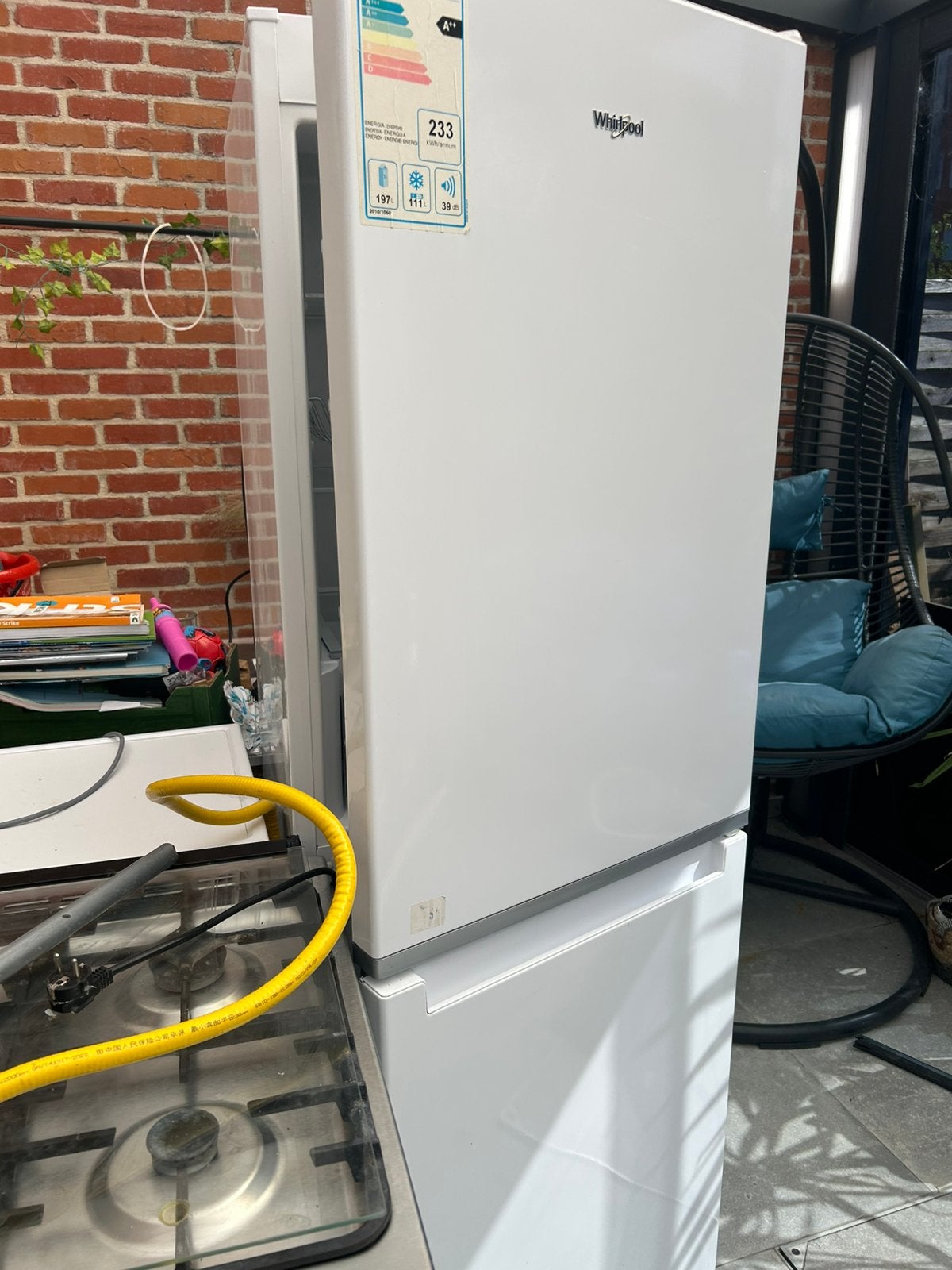 Te koop koelkast en wasmachine en droogkast en fornuis, Ophalen, Zo goed als nieuw