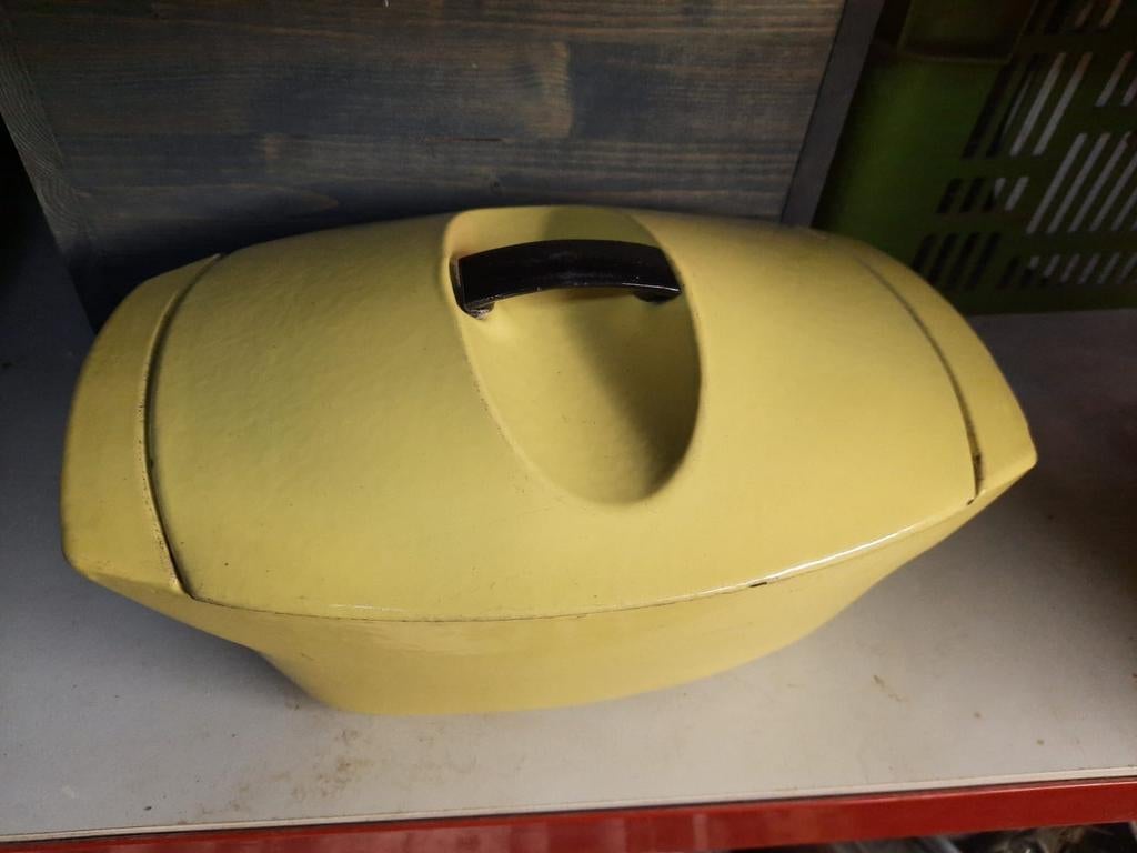 Le Creuset 45 snelkookpan en friteuse, Ophalen, Gebruikt, Gietijzer