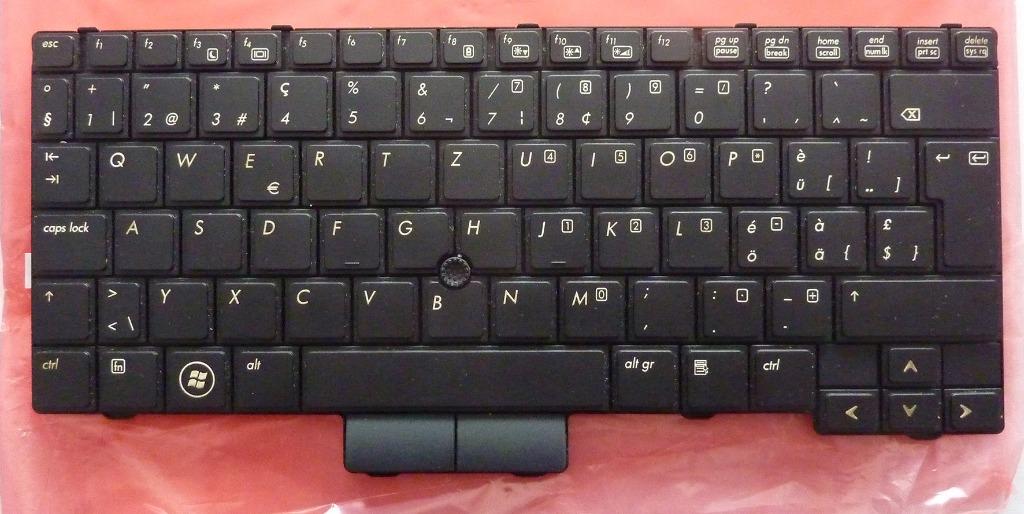Clavier QWERTZU 598790-BG1 Suisse pour HP Elitebook 2540P, Informatique & Logiciels, Enlèvement ou Envoi, Autres dispositions
