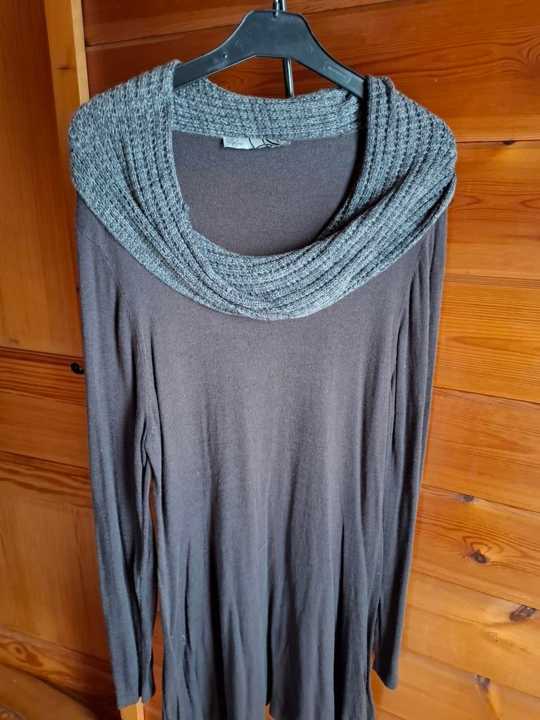grijs gebreid kleedje, Kleding | Dames, D'Auvry, Ophalen, Zo goed als nieuw, Grijs