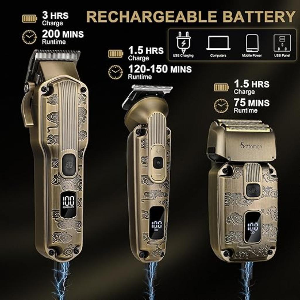 Ensemble de tondeuses à barbe Scttomon - Tondeuse à cheveux, Envoi, Neuf, Tondeuse