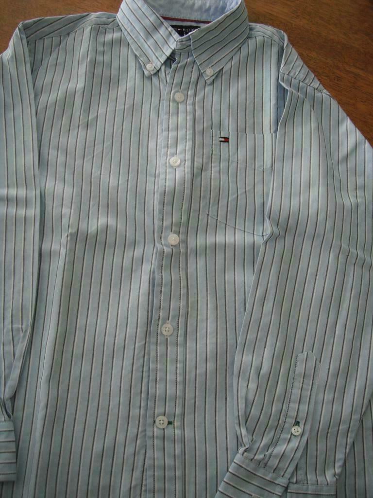 hemd met lange mouwen, merk: tommy hilfiger, maat: 10 j, Overhemd of Blouse, Ophalen of Verzenden, Jongen, Tommy Hilfiger