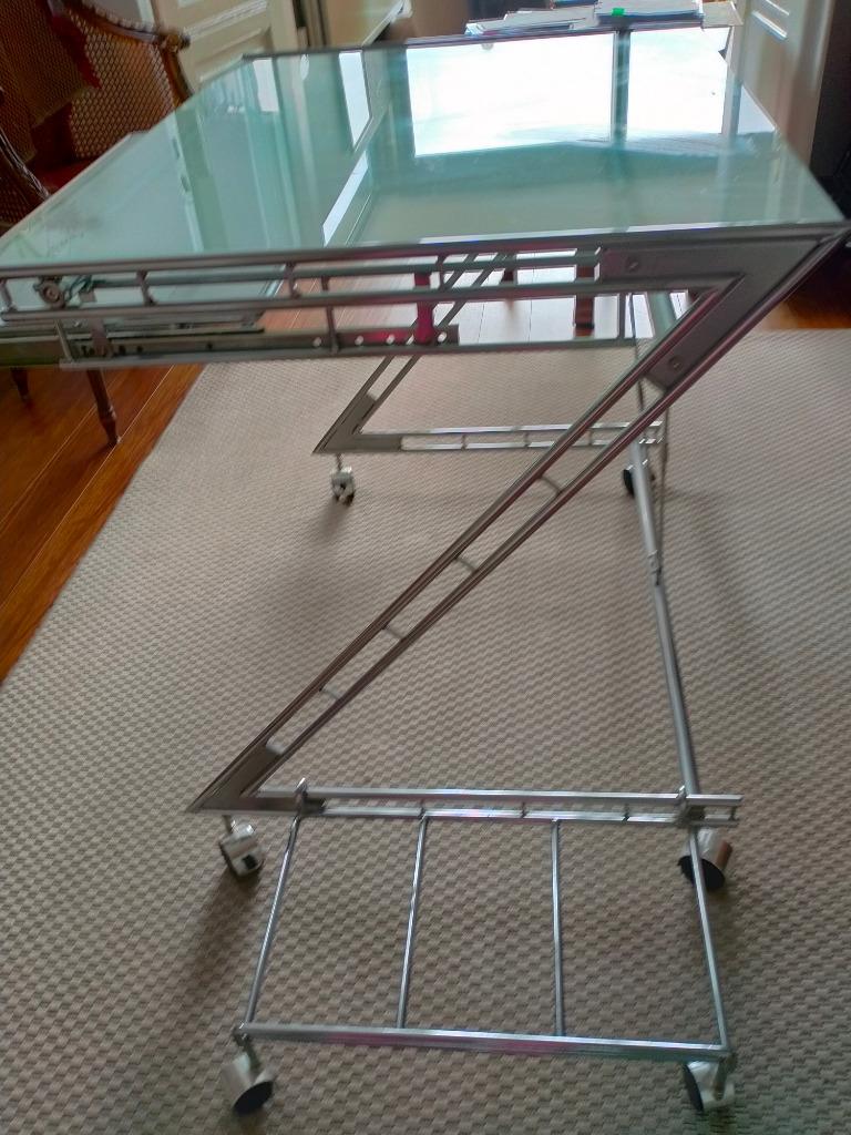 table d'ordinateur design, Maison & Meubles, 70 à 120 cm, 70 à 120 cm, Comme neuf, Enlèvement