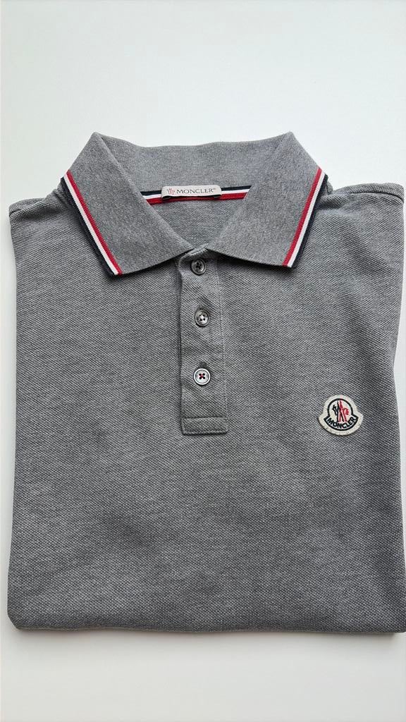 Polo Moncler, Ophalen, Zo goed als nieuw, Maat 46 (S) of kleiner, Grijs