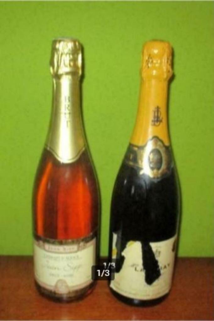 2 Grands vins effervescents français - Jean Sipp - Ladubay, Enlèvement ou Envoi, Pleine, Comme neuf, Champagne