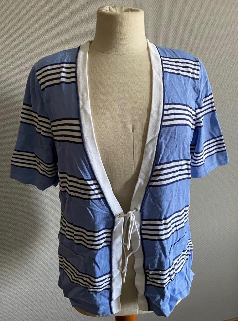 Gestreepte gilet Attitude by Véquaud maat 44, Attitude by Véquaud, Verzenden, Zo goed als nieuw, Maat 42/44 (L)