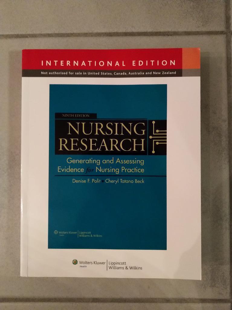 Studieboek 'Nursing research', Boeken, Ophalen of Verzenden, Nieuw, Hogeschool, Polit en Beck