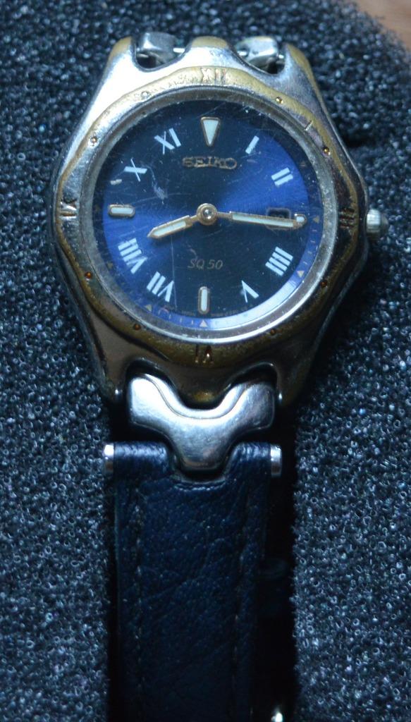 Montre vintage SEIKO SQ50 7N89 F220 CG, Bijoux, Sacs & Beauté, Montres | Anciennes | Antiquités, Montre-bracelet, Seiko, Acier