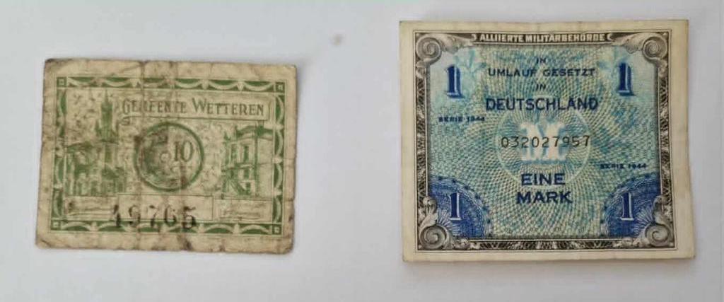 noodgeld wetteren + ALLIIERTE MILITÄRBEHÖRDE, Ophalen of Verzenden, Los biljet